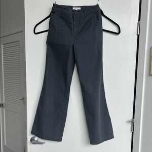 ANN TAYLOR LOFT Charcoal Wide-Leg Trousers